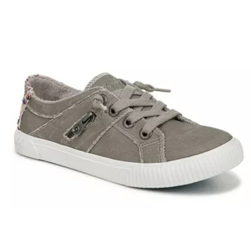 Blowfish Gray Canvas Sneakers with Zipper